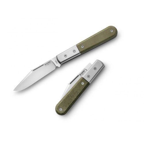 LionSteel Shuffler Barlow - Canvas Micarta Green