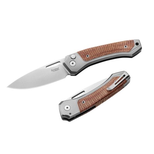 LionSteel Twain Titanium Micarta Natural