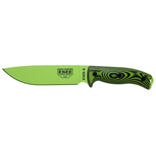 ESEE Model 6 - 3D Handle - Venom Green - Neon Green/Black