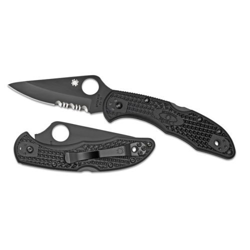 Spyderco Delica 4 Black Blade FRN