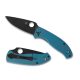 Spyderco Tenacious RIL Blue Titanium Black Blade