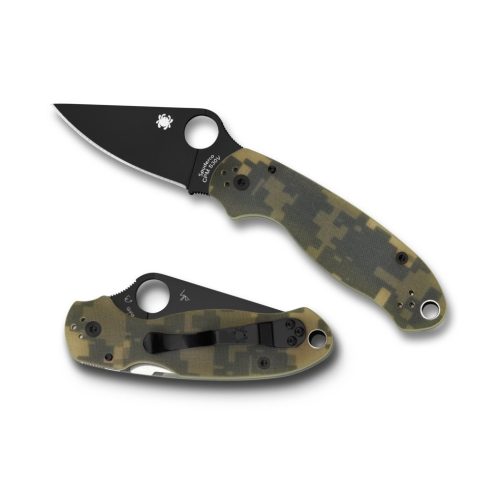 Spyderco Para 3 Digital Camo Black Blade