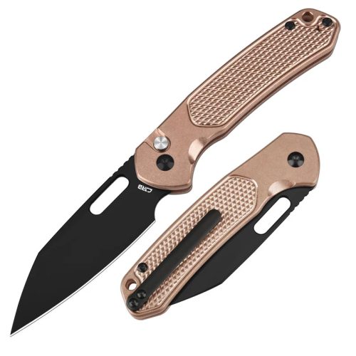 CJRB Wharncliffe Pyrite - Copper/Black Blade