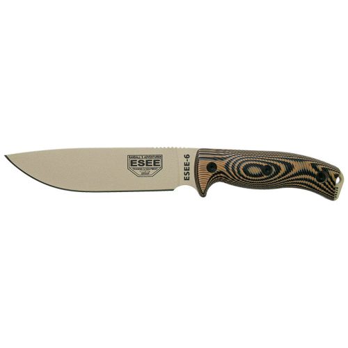 ESEE Model 6 - 3D Handle - Desert Tan - Coyote/Black