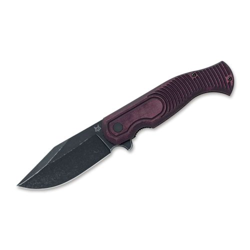 Fox Knives Eastwood Tiger Micarta Burgundy