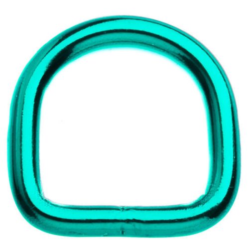 Paracord D-ring Turquoise 20 x 4 mm