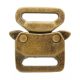 Paracord Fém Csat 15 mm-es Safe Lock - Antique Brass