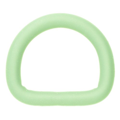 Paracord D-Ring Green Silicone 20 x 4 mm