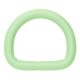 Paracord D-Ring Green Silicone 20 x 4 mm