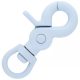 Paracord Swivel eye Blue Silicone Clip Carabiner 60 mm